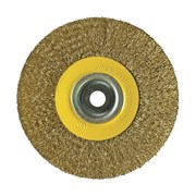 Щетка-крацовка дисковая 200мм для дрели БИБЕР(10шт/уп)
