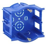 Коробка установочная промежуточная 68х45мм для твердых стен синий IP30 UniPost
