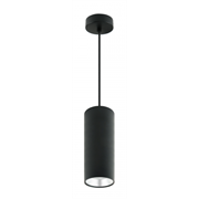 PL12 GX53 BK/SL Подсветка ЭРА Подвесной светильник под лампу GX53, алюминий, цвет черный+серебро
