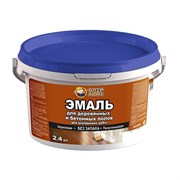 Эмаль Оптилюкс для пола золотисто-коричневая, акриловая, 2,4 кг (4шт)