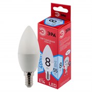 Лампа светодиодная  ЭРА LED smd B35- 8w-840-E14 R 4000К