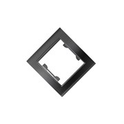 Рамка одноместная  UNIVersal  серия  Бриллиант  черная (еврослот)