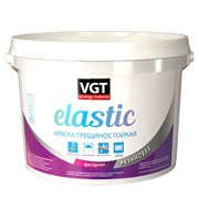 Краска VGT фасадная резиновая трещиностойкая белая 3кг