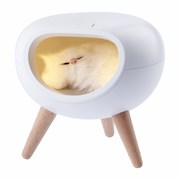 Светильник-ночник NLED-467-1W-W котик белый Детский ЭРА