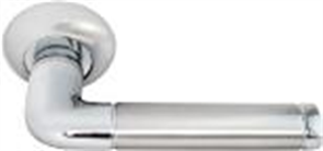 Ручка дверная Rucetti RAP 2 SN/CP-IND,цвет-бел.никель/хром