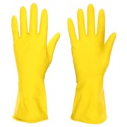 Перчатки резиновые  VETTA PREMIUM желтые L
