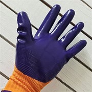 Перчатки оранжево-фиалетовые
