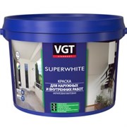 Краска VGT Супербелая ВД-АК-1180 для нар/внутр работ моющаяся 7кг