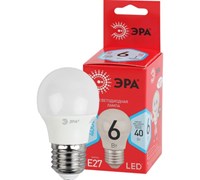 Лампа светодиодная  ЭРА LED smd P45- 6w-840-E27 ECO 4000К