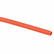 Труба гофр. ПНД д-20мм с зонд. легкая 100м (оранжевый) ЭРА