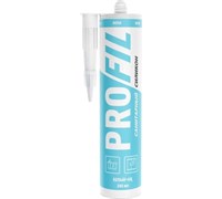 Герметик PROFIL Mini силикон санитарный белый картридж 240 мл( 15шт/уп)