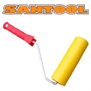 Валик резиновый для обоев 175мм SANTOOL d8  пласт. красная ручка,(60шт/уп)