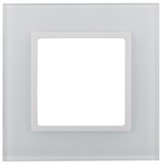 14-5101-01 ЭРА Рамка на 1 пост, стекло, Эра Elegance, белый+бел