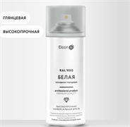 Аэрозоль эмаль алкидная универсальная Elcon RAL 9003 белая глянцевая 520 мл (12шт/уп)