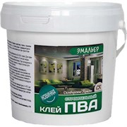 Клей ПВА ЭМАЛЬЕР Строительный 1 кг (12шт/уп)