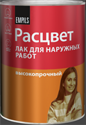 Лак  РАСЦВЕТ  для наружних работ алкидный 0.8 кг/0,8л(14шт/уп)