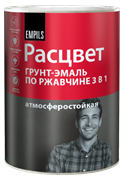 Грунт-эмаль  по ржавчине алкидная  РАСЦВЕТ  темно-зеленая 0,9 кг (14шт/уп)