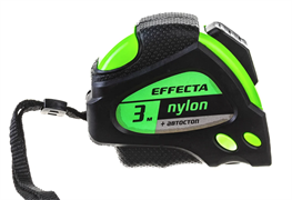 Рулетка   3мх19мм Fomeron  Effecta Nylon  с магнитом, автостопом, лентой нейлон(12шт/уп)