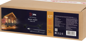 Гирлянда ERABL-K30 ЭРА уличная Белт Лайт набор 30 м шаг 50 см цоколь Е27