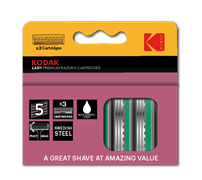Сменные кассеты для бритья Kodak LADY Prem Razor 5 лезвий 3 штуки розовый (72/288/17280)