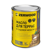 Масло для террас ZERWOOD MDT бесцветный 0,75кг (уп 14)
