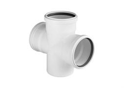 Крестовина PRIME  50/50/50х45° для вн. малошумной канализ. (100) VALFEX
