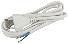 Шнур для бра 2х0,75мм2 1,8м без выкл белый BR1(W)