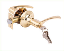 Защелка ZS-01 (891) SB ET мат.золото с ключом нажимная MOSBJ