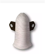 Угол наружный с крепежом для плинтуса 70мм  Идеал Классик , 251 Ясень  (20шт) (Под заказ)