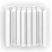 Накладки для плинтуса прямоугольного 80мм  Идеал Дюра  (набор из 8 эл. во флоупаке), 001 Белый