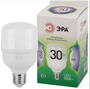Лампа светодиодная ЭРА GREEN LINE LED POWER  T70-30W-865-E27 GL Е27 30 Вт колокол холодный свет