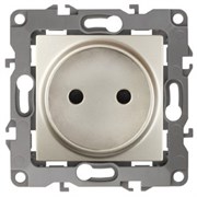 12-2105-04 ЭРА Розетка 2P,16A-250В, IP20, Эра12, шампань  Б0018257