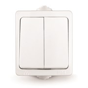 Выключатель двухклавишный 