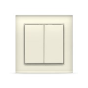 Выключатель двухклавишный 