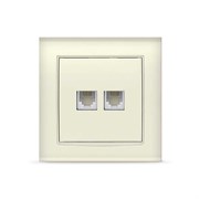 Розетка телефонная двухместная 