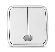 Выключатель двухклавишный с подсветкой 