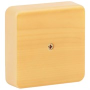 Коробка распаячная 75х75х20 (без клеммы) сосна IP40 ЭРА Б0031179