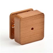 Коробка распаячная 100х100х30 (без клеммы) дуб IP40 ЭРА Б0031183