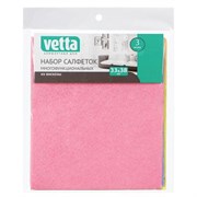 VETTA Набор салфеток нетканый материал многофункцион. 33х38 (3шт) 448-157