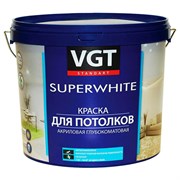 Краска VGT Супербелая для потолков ВД-АК-2180, 1,5кг (6шт) 18650