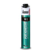 Клей-пена KUDO PUR ADHESIVE 14+ проф. всесез. для теплоизоляции и декора, зеленая, (14 кв.м.) (12шт) KUPP10UAPS