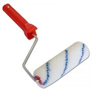 Валик 180 мм нейлон  d-40мм бюгель 6мм ворс 6мм, белый, пласт.ручка,красный SANTOOL (50шт/уп)КРАСКИ 010226-180-140