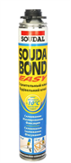 Клей полиуретановый SOUDAL SOUDABOND EASY GUN зимний 750 мл (12шт/уп) 127285