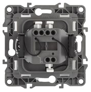 12-1102-05 ЭРА Выключатель с подсветкой, 10АХ-250В, IP20, Эра12, антрацит Б0014637