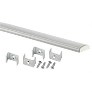 Комплект с угловым анодированным профилем ЭРА 1616S 16х16мм 2м и квадратным экраном 2м CAB280 Б0039466