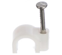 SK-10 Скоба 10мм круглая пластиковая  ЭРА(50шт) Б0038895