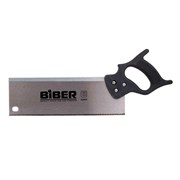Ножовка для стусла 300мм БИБЕР мелкий зуб, черная пластиковая  ручка (10шт/уп) 85695