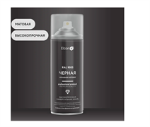 Аэрозоль эмаль алкидная универсальная Elcon RAL 9005 черная матовая 520 мл (12шт/уп) 00-00463209