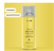 Аэрозоль эмаль алкидная универсальная Elcon RAL 1018 желтая глянцевая 520 мл (12шт/уп) 00-00463204