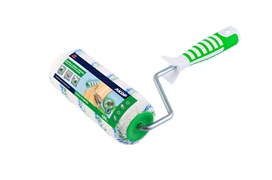 Валик 240 мм полиамид  d 42 мм, бюгель 8 мм,ворс 12 мм,бел. сине/зел. полосой «ПРОФИ»(20шт/уп)ВД ЛКМ 273 48 824